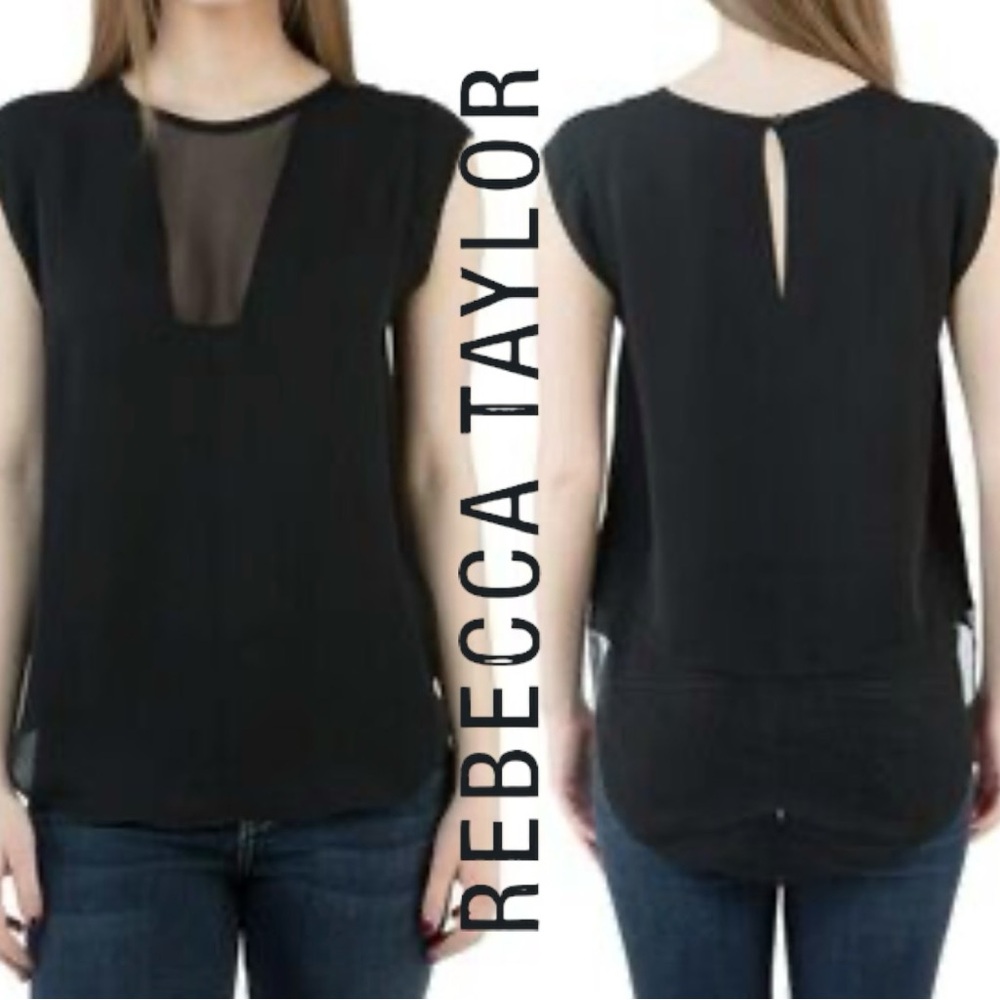 Rebecca Taylor Charlie Silk Top size 2